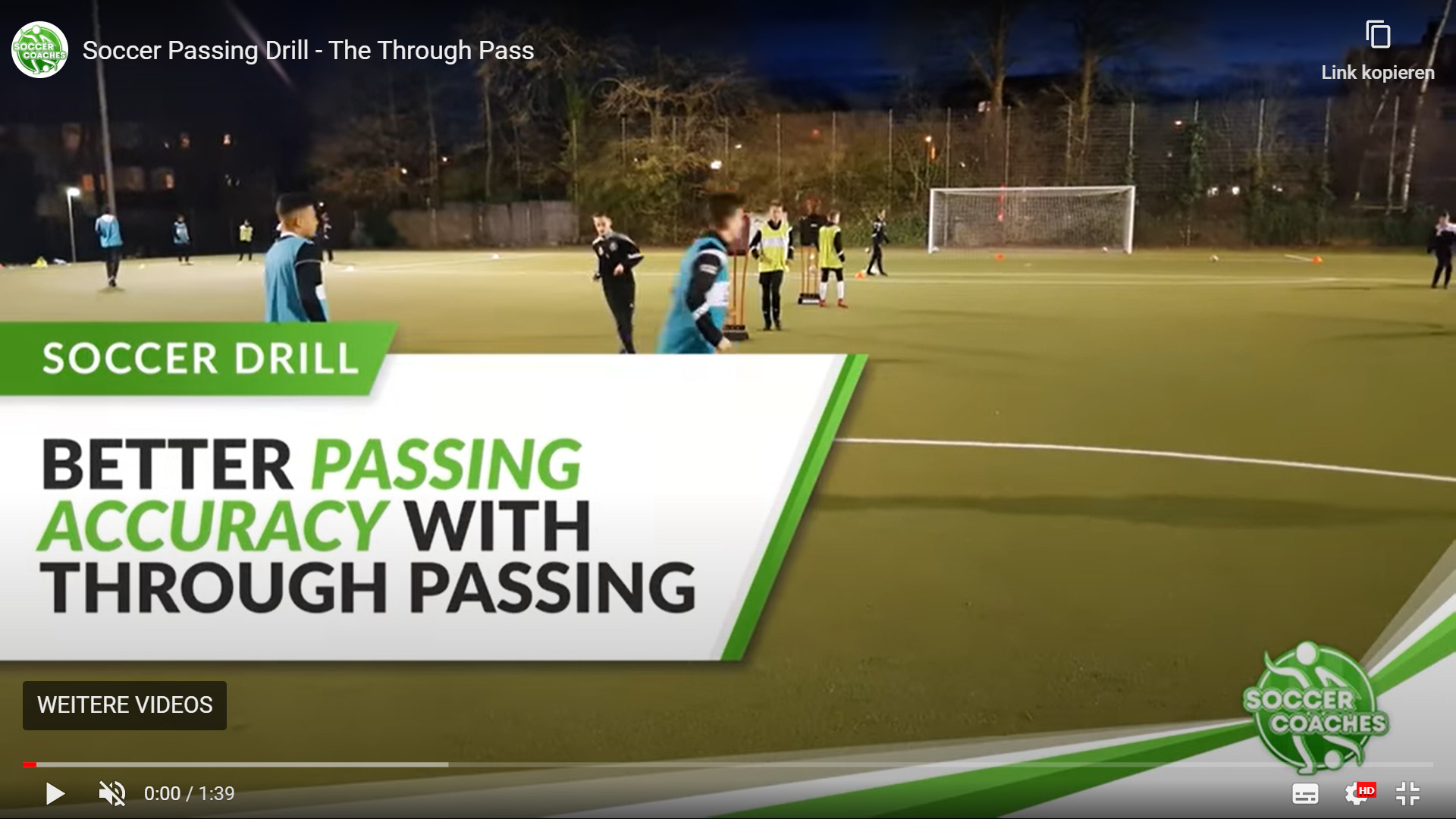 Soccer Passing Drill - The Through Pass - Soccer-Coaches