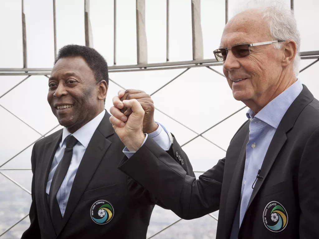 Pele and Beckenbauer, both played together for New York Cosmos (Photo: Glynnis Jones / Shutterstock.com)